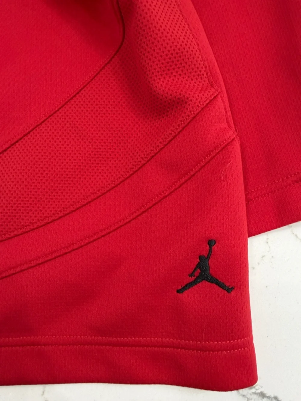 Vintage Jordan Men's Red Athletic Basketball Shorts XXL
